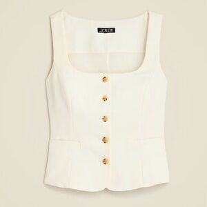 J. Crew Scoopneck vest in drapey crepe